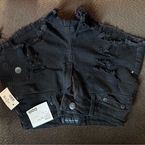 Aeropostale Vintage High Rise Black Shorts